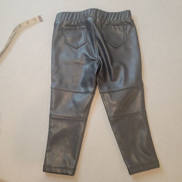 Splendid Baby Black Faux Leather Pants Size 12-18 months - Picture 3 of 5